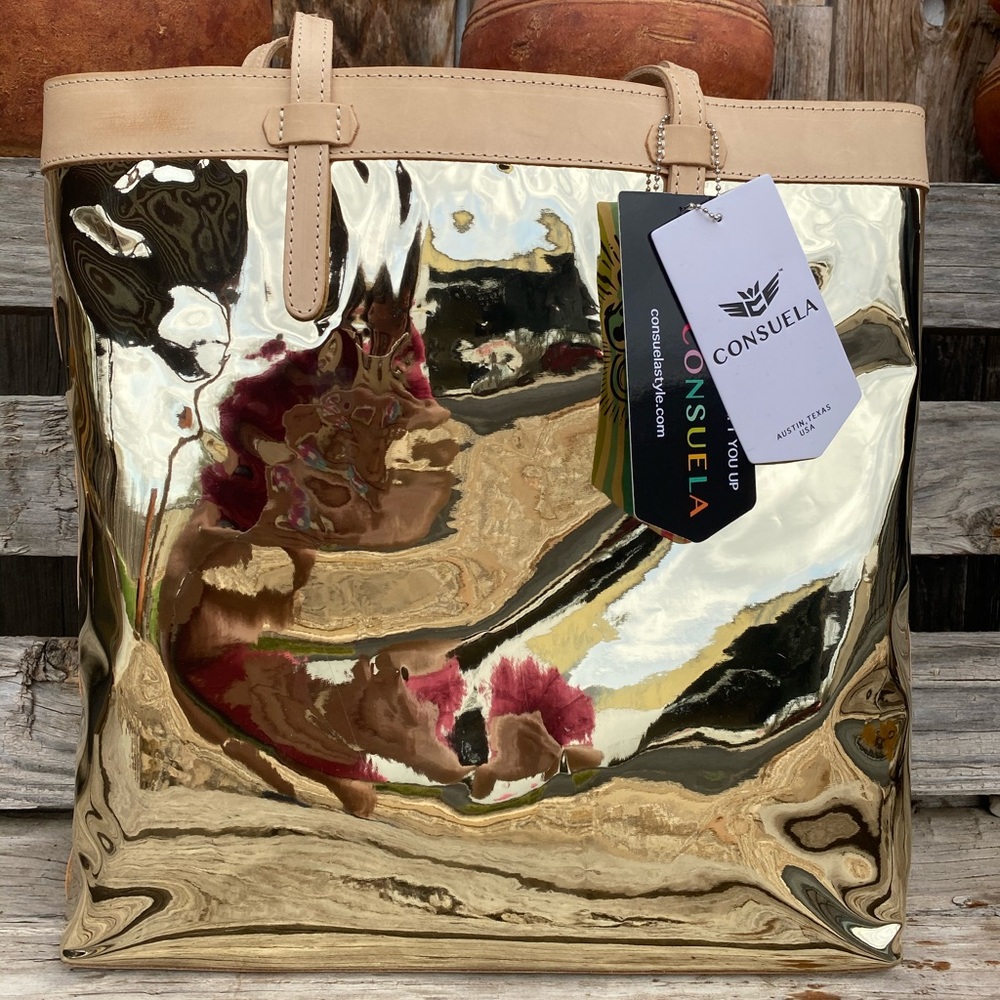 Rare Consuela Goldie market tote
